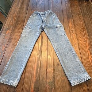 ATWYLD Cargo High Rise Straight Leg Jeans Sz 25